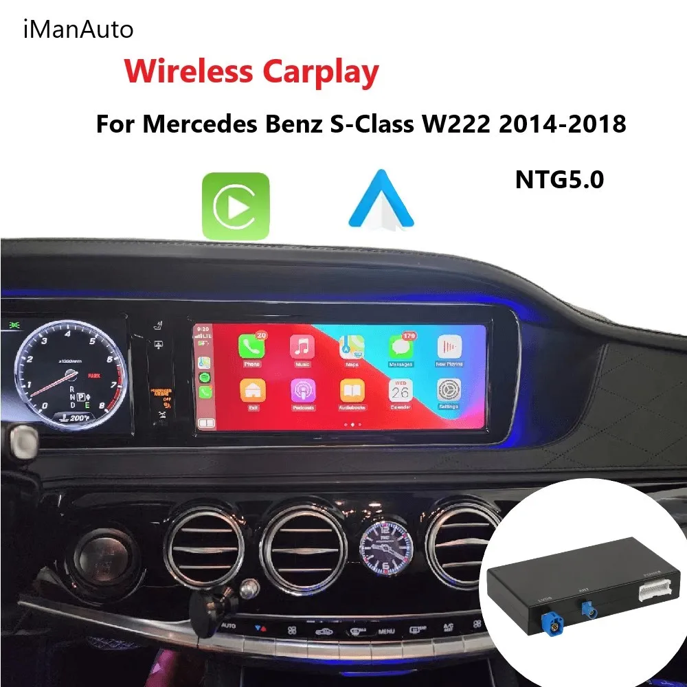 Wireless CarPlay Android Auto For Mercedes Benz C GLC CLA GLA S-Class W222 W205 NTG5 Module Car Accessories
Wireless CarPlay Android Auto For Mercedes Benz C GLC CLA GLA S-Class W222 W205 NTG5 Module Car Accessories