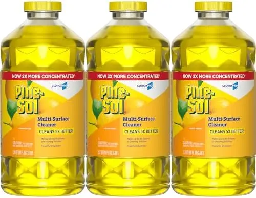 Clorox Pine-Sol Multi-Surface Cleaner Lemon Fresh 80 fl oz (Pack of 3)
Clorox Pine-Sol Multi-Surface Cleaner Lemon Fresh 80 fl oz (Pack of 3)