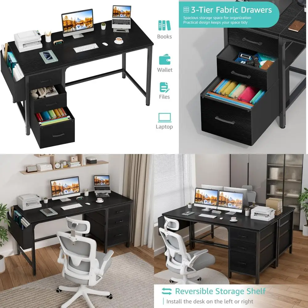 Компьютерный стол с современным тканевым ящиком 55 и двусторонней поверхностью, шкаф для хранения документов для домашнего офиса, письменный стол для учебы
Компьютерный стол с современным тканевым ящиком 55 и двусторонней поверхностью, шкаф для хранения документов для домашнего офиса, письменный стол для учебы