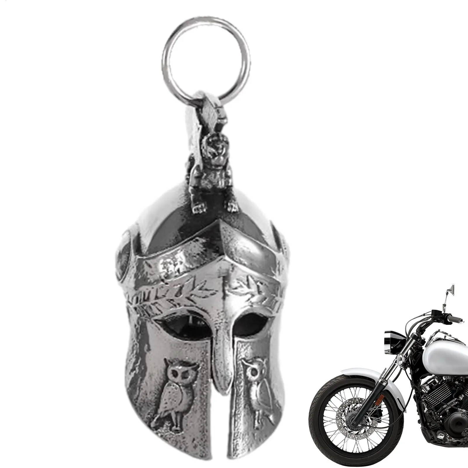 Retro Motorcycle Bell Roman Warrior Helmet Charm Metal Necklace Pendant Good Luck Bells 3D Stainless Steel Pendant
Retro Motorcycle Bell Roman Warrior Helmet Charm Metal Necklace Pendant Good Luck Bells 3D Stainless Steel Pendant