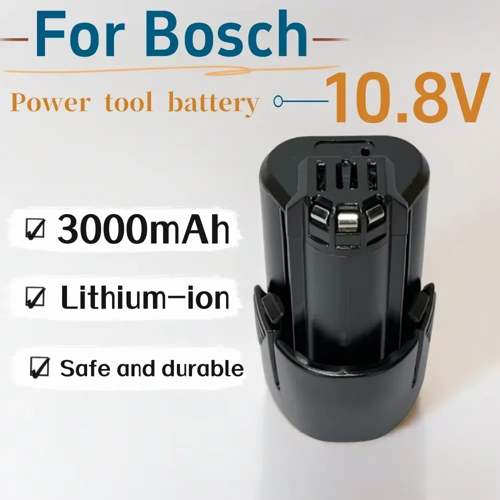 Power Tool Battery Replaceable 10.8V 3000mAh Li-ion For Bosch BAT411 BAT 411A BAT412 BAT412A BAT413 Cordless Electric drill
Power Tool Battery Replaceable 10.8V 3000mAh Li-ion For Bosch BAT411 BAT 411A BAT412 BAT412A BAT413 Cordless Electric drill