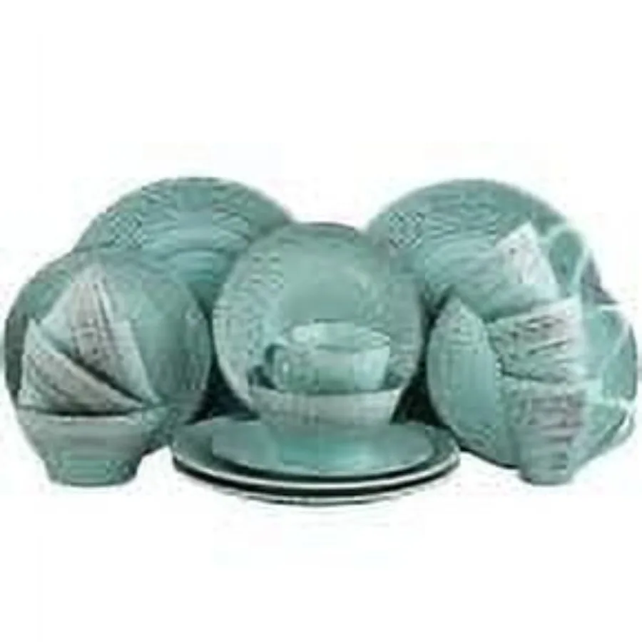Malibu Waves 16-Piece Dinnerware Set in Turquoise
Malibu Waves 16-Piece Dinnerware Set in Turquoise