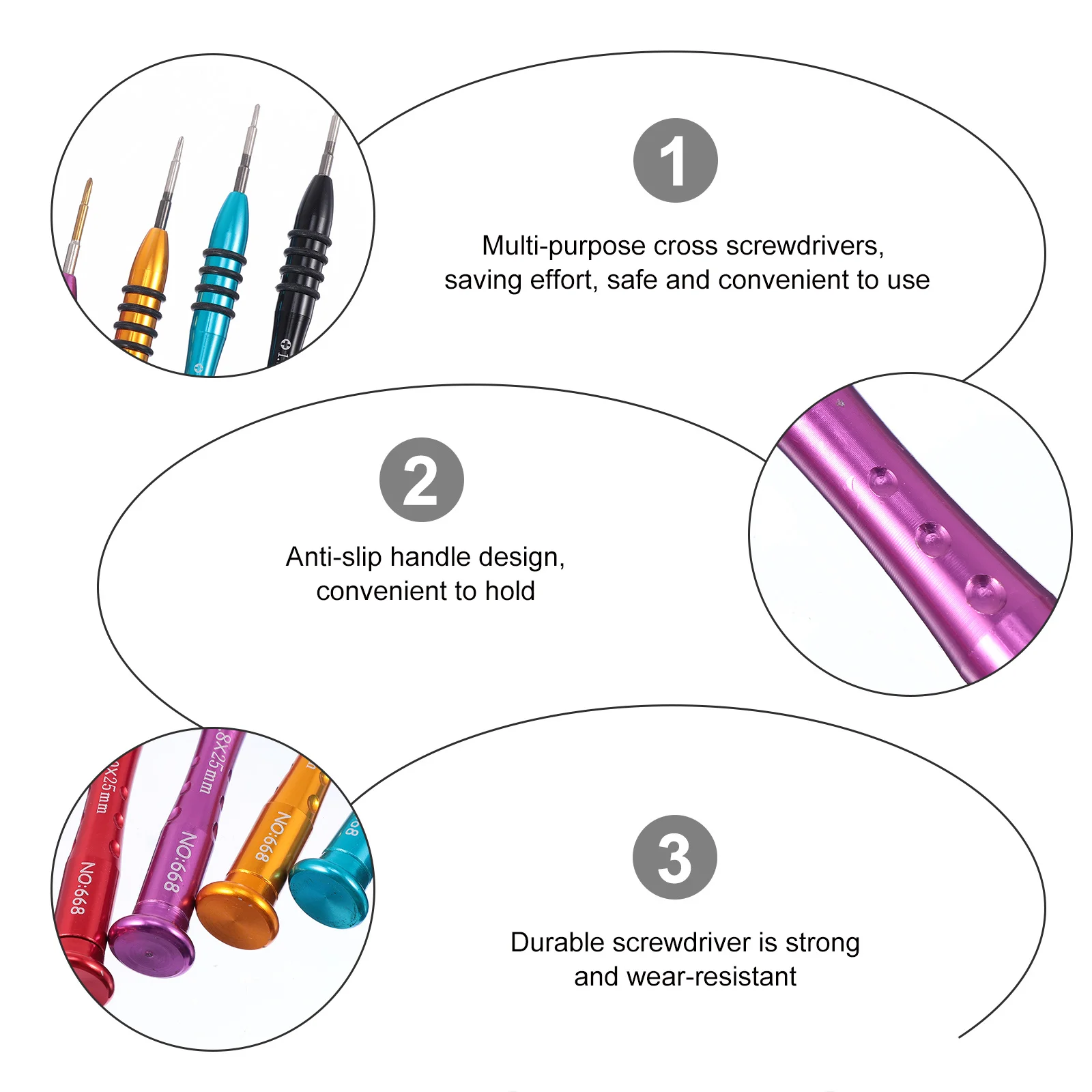 5pcs Screwdriver Set Precision Manual Cross Screwdrivers For Mobile Device Repair Multi-Purpose Household Repair Tool Hand Tool
5pcs Screwdriver Set Precision Manual Cross Screwdrivers For Mobile Device Repair Multi-Purpose Household Repair Tool Hand Tool