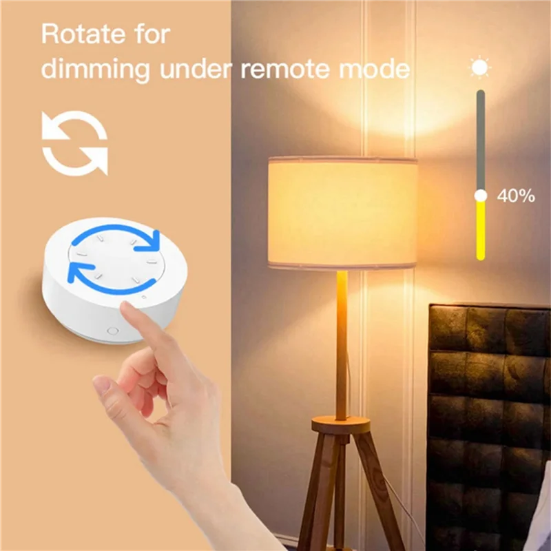 ABJF-2X Tuya Zigbee Smart Knob Button Scene Switch Wireless Random Sticker Smart Home Dimming Scene Switch
ABJF-2X Tuya Zigbee Smart Knob Button Scene Switch Wireless Random Sticker Smart Home Dimming Scene Switch