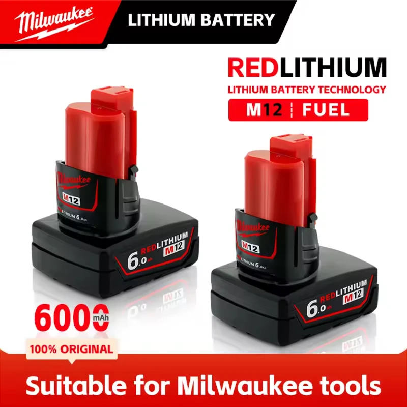 Milwaukee M12 lithium battery 12v 5Ah Rechargeable Battery XC Cordless Tools 48-11-2402 48-11-2411 48-11-2401 MIL-12A-LI
Milwaukee M12 lithium battery 12v 5Ah Rechargeable Battery XC Cordless Tools 48-11-2402 48-11-2411 48-11-2401 MIL-12A-LI
