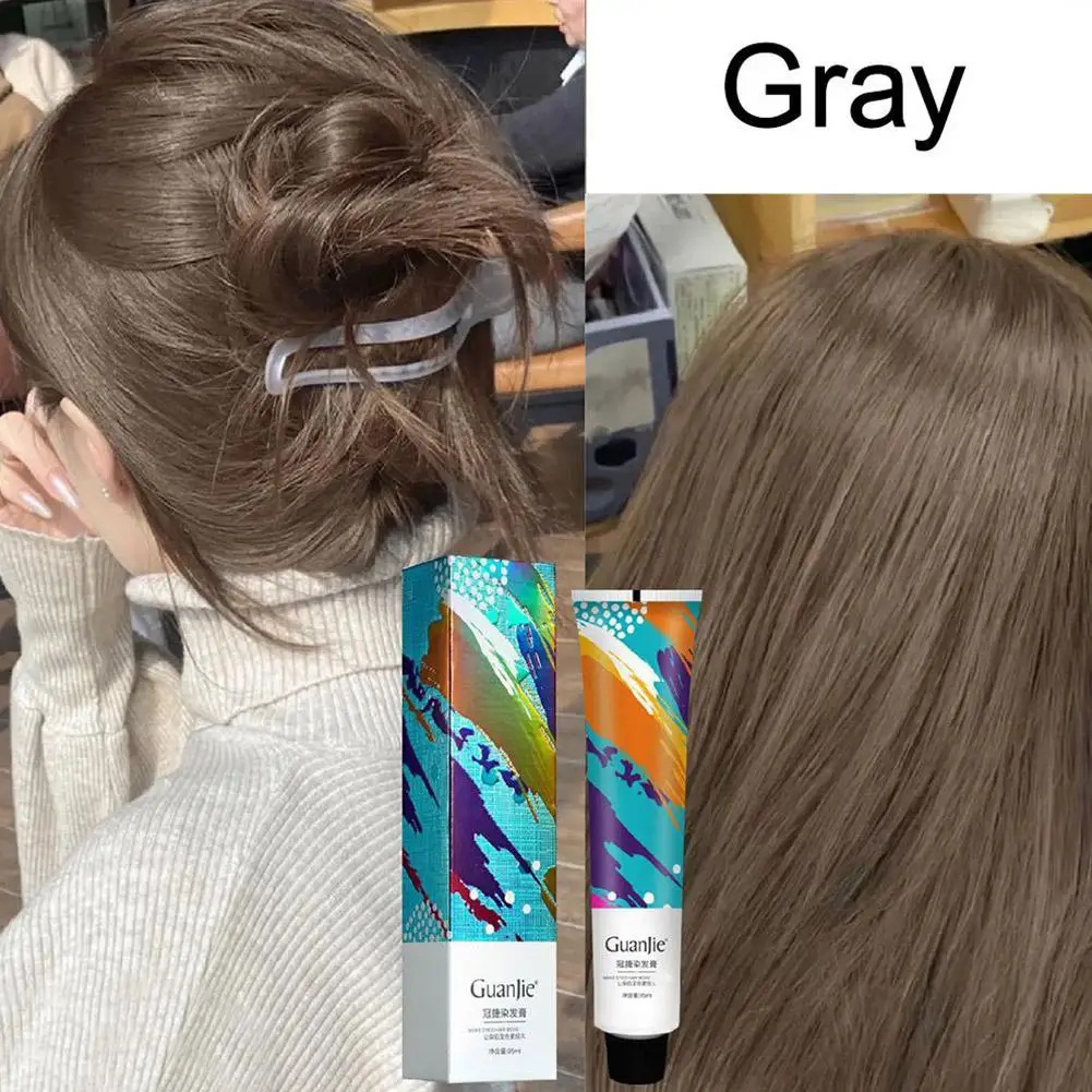 Plant hair dye Hazelnut Ash Brown Non-Bleaching Dye Cream Permanent Hair Color Instant Dye for Hair X0T8
Plant hair dye Hazelnut Ash Brown Non-Bleaching Dye Cream Permanent Hair Color Instant Dye for Hair X0T8