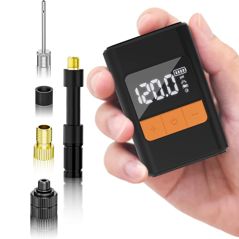 Wireless Air Compressor Portable Bicycle Pump Rechargeable Electric Bike Pump Auto Stop 120PSI Air Inflator for Motorcycle Ball
Wireless Air Compressor Portable Bicycle Pump Rechargeable Electric Bike Pump Auto Stop 120PSI Air Inflator for Motorcycle Ball