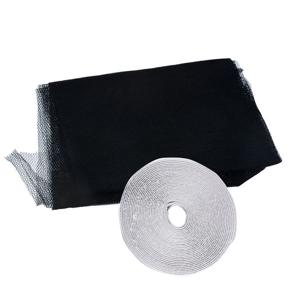 Self-adhesive DIY Window Screen Netting Mesh Curtain for Bugs Fly Grill Screen Cover with Sticky Tape 130x150cm (Black)
Self-adhesive DIY Window Screen Netting Mesh Curtain for Bugs Fly Grill Screen Cover with Sticky Tape 130x150cm (Black)