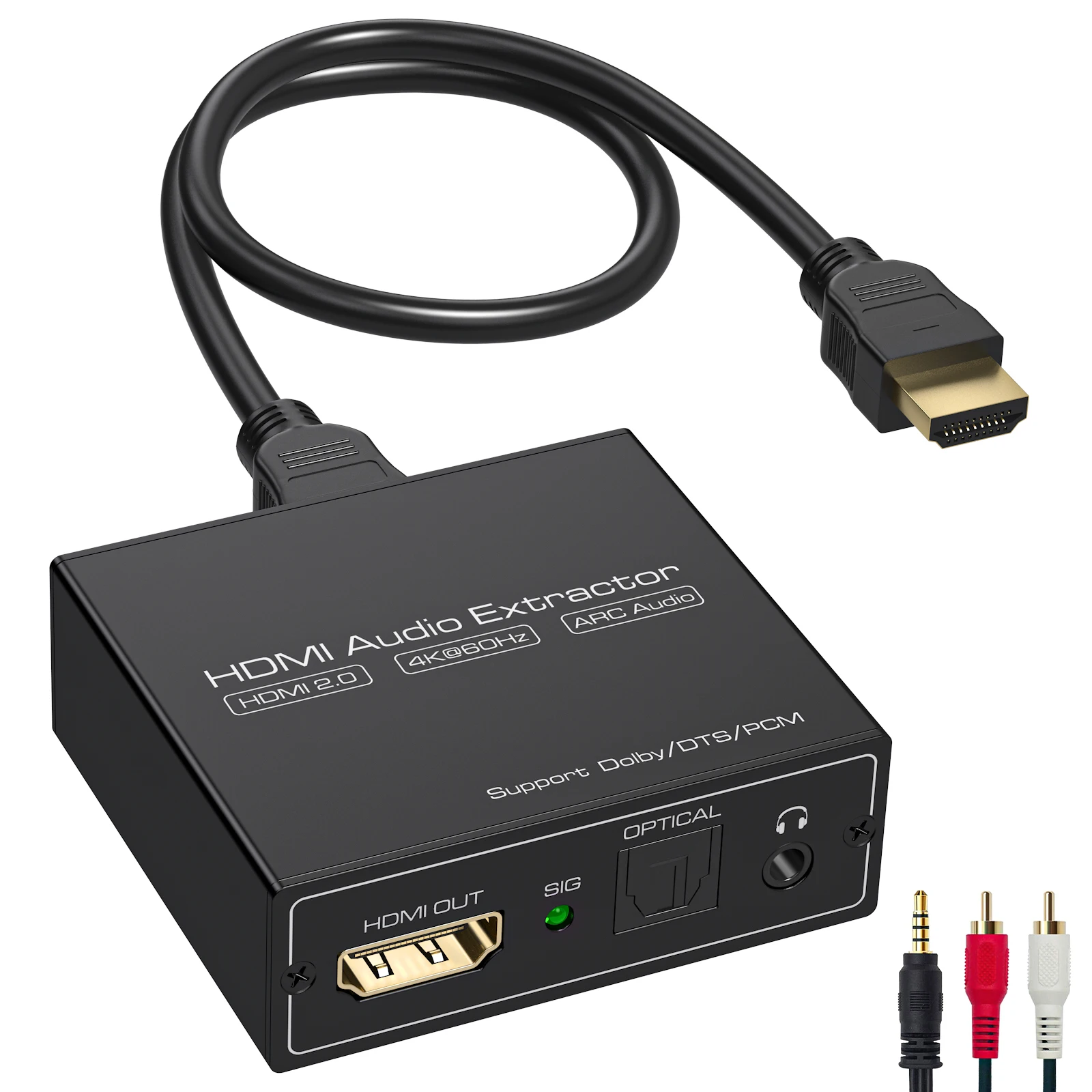Аудио экстрактор HDMI ARC 4K60 Гц, HDMI в оптический/SPDIF 3,5 мм AUX аудио адаптер конвертер сплиттер поддержка LPCM 5,1/DTS/DSD VPFET
Аудио экстрактор HDMI ARC 4K60 Гц, HDMI в оптический/SPDIF 3,5 мм AUX аудио адаптер конвертер сплиттер поддержка LPCM 5,1/DTS/DSD VPFET