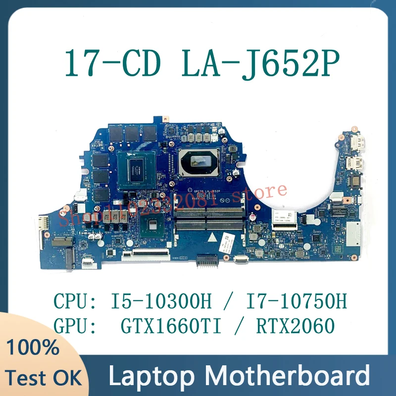 L92731-001 M10793-001 M11855-001 For HP 17-CD LA-J652P Laptop Motherboard W/ I5-10300H/I7-10750H CPU GTX1660TI/RTX2060 100% Test
L92731-001 M10793-001 M11855-001 For HP 17-CD LA-J652P Laptop Motherboard W/ I5-10300H/I7-10750H CPU GTX1660TI/RTX2060 100% Test