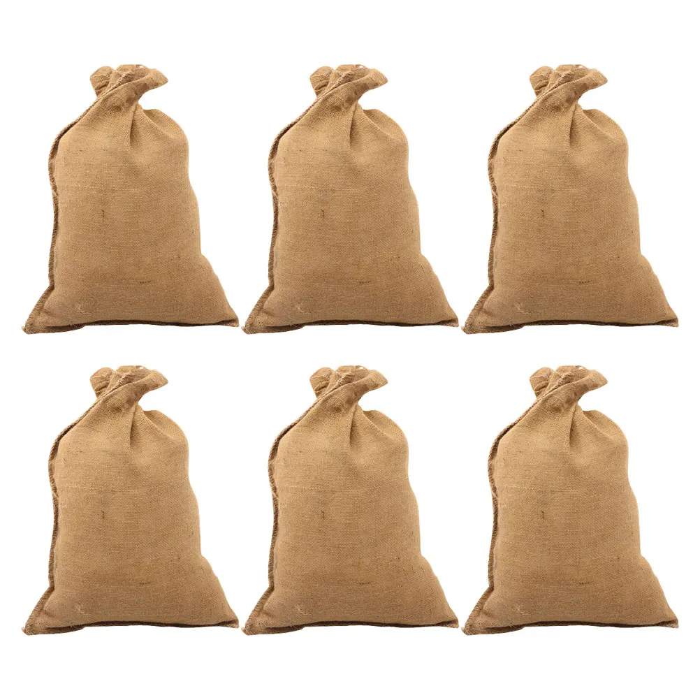 6 Pcs Burlap Potato Sacks Heavy Duty Breathable Storage Bags Reusable Sandbags for Vegetables Flood Control Gardening
6 Pcs Burlap Potato Sacks Heavy Duty Breathable Storage Bags Reusable Sandbags for Vegetables Flood Control Gardening