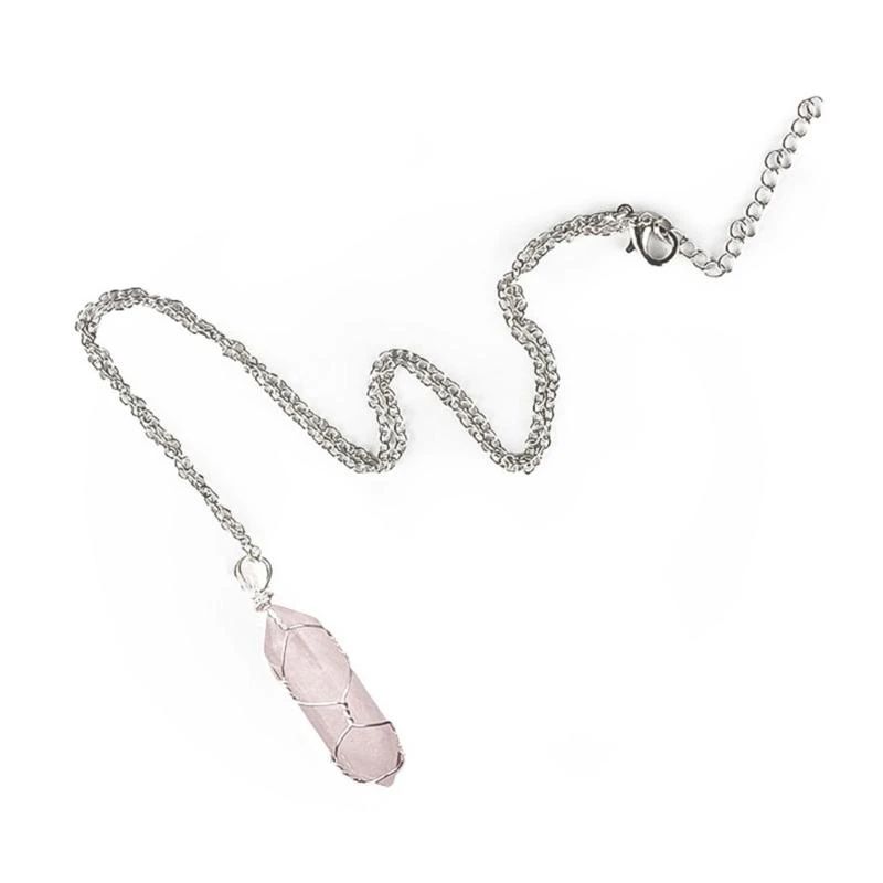 G6DE Hexagonal Crystal Pendant Necklaces Healing Stone Gemstones Necklace Jewelry
G6DE Hexagonal Crystal Pendant Necklaces Healing Stone Gemstones Necklace Jewelry