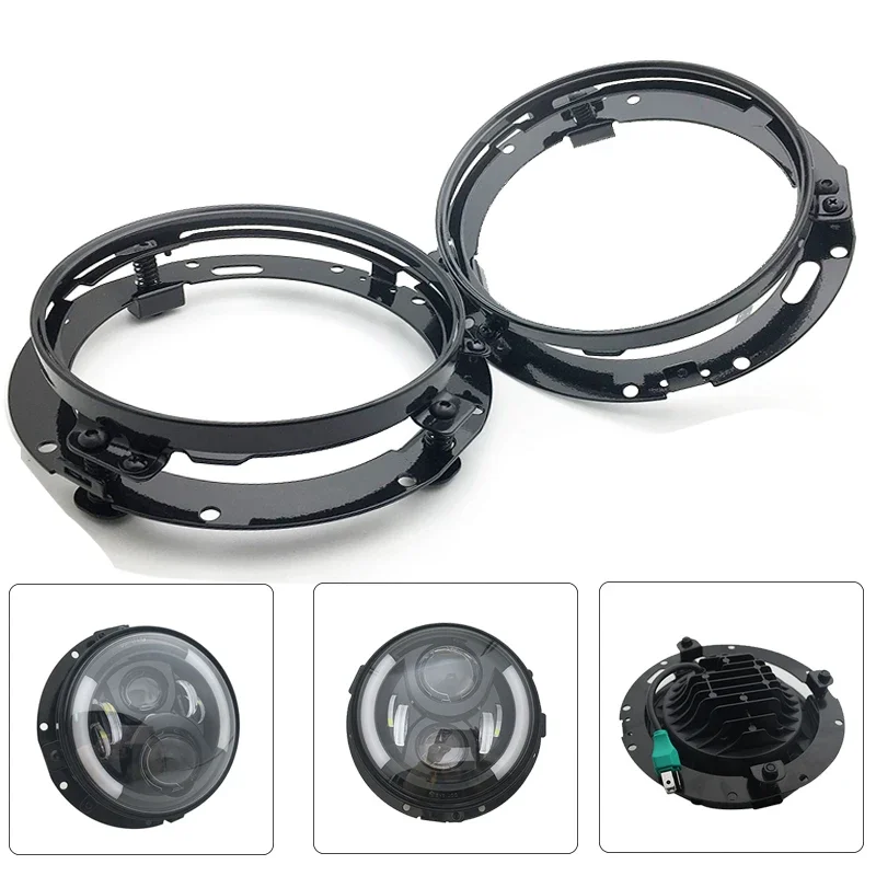 5 3/4" 5.75 inch Headlight Bracket Kit Round Ring Mounting Bracket Trim Ring Black/chrome for 5.75 Inch Motorcycle LED Headlight
5 3/4" 5.75 inch Headlight Bracket Kit Round Ring Mounting Bracket Trim Ring Black/chrome for 5.75 Inch Motorcycle LED Headlight