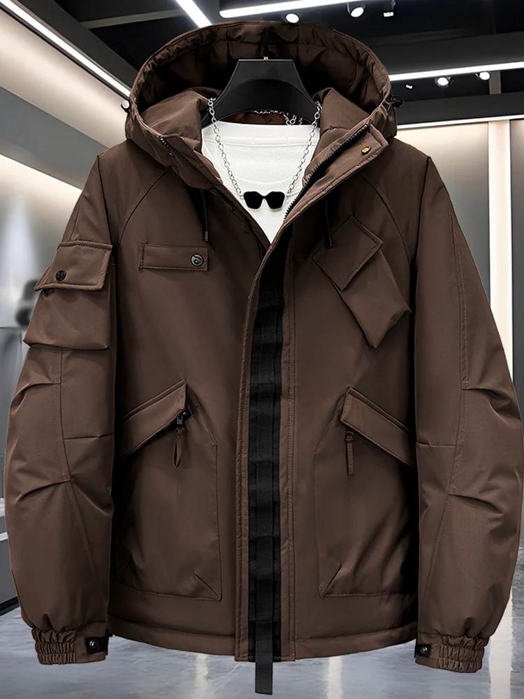 Мужская зимняя куртка больших размеров, утепленная, из хлопка, с капюшоном, для активного отдыха, защищающая от холода, с эффектом похудения
Мужская зимняя куртка больших размеров, утепленная, из хлопка, с капюшоном, для активного отдыха, защищающая от холода, с эффектом похудения