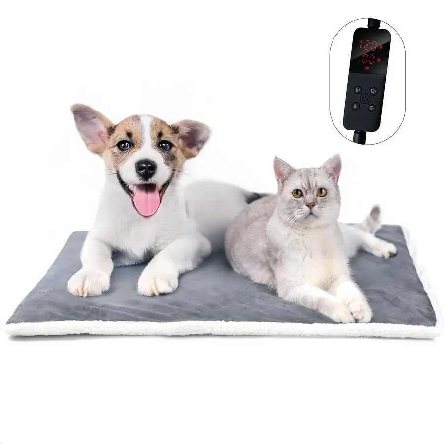 Подогреваемая лежанка для кошек со съемным чехлом, 5 уровней регулировки температуры и таймера, грелка для кошек и собак, серый, размер L
Подогреваемая лежанка для кошек со съемным чехлом, 5 уровней регулировки температуры и таймера, грелка для кошек и собак, серый, размер L