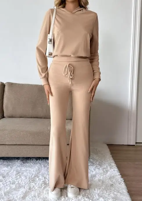 Autumn/winter Women's Fashion Set 2025 New Hooded Hoodie Casual Pants Two Piece Set Minimally Slim and Elegant Long Pants Set
Autumn/winter Women's Fashion Set 2025 New Hooded Hoodie Casual Pants Two Piece Set Minimally Slim and Elegant Long Pants Set