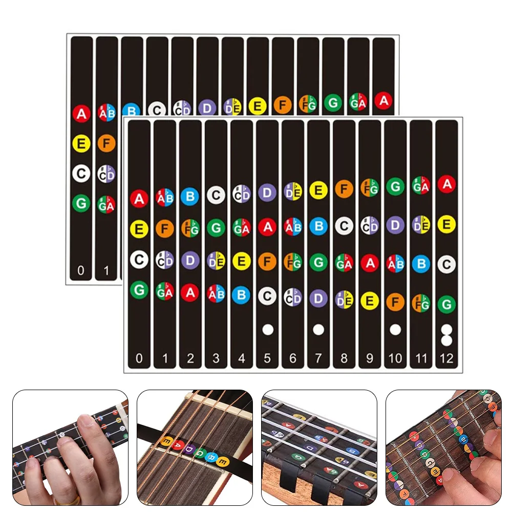 2 Sets Scale Stickers Notes Map Labels Ukulele Beginners Guitar Accessories for Chord Practical
2 Sets Scale Stickers Notes Map Labels Ukulele Beginners Guitar Accessories for Chord Practical
