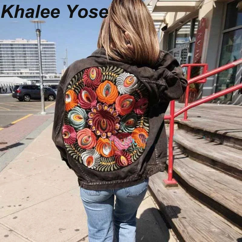 KHALEE YOSE джинсовая куртка с цветочной вышивкой, осенняя женская свободная повседневная куртка большого размера с длинными рукавами, шикарное пальто в стиле бохо, зимнее пальто
KHALEE YOSE джинсовая куртка с цветочной вышивкой, осенняя женская свободная повседневная куртка большого размера с длинными рукавами, шикарное пальто в стиле бохо, зимнее пальто