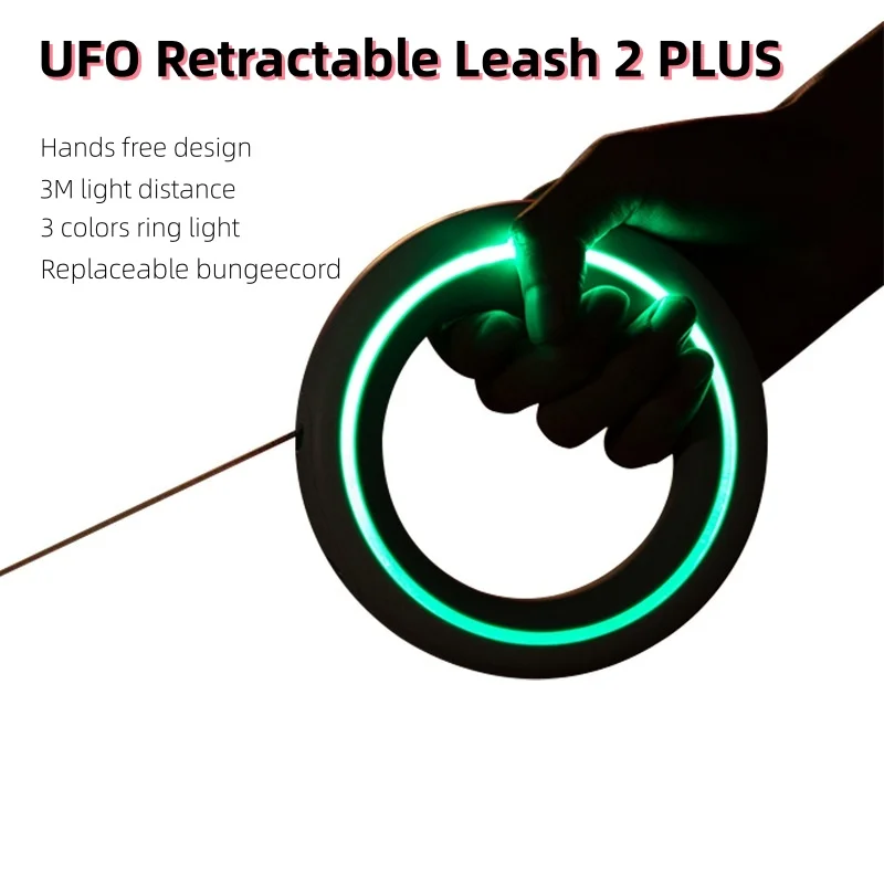 Retractable Dog Leash with Rechargeable LED Light & 3-Color Ambient Lamp For Small & Medium Dogs Night Walking Safety Fashion
Retractable Dog Leash with Rechargeable LED Light & 3-Color Ambient Lamp For Small & Medium Dogs Night Walking Safety Fashion