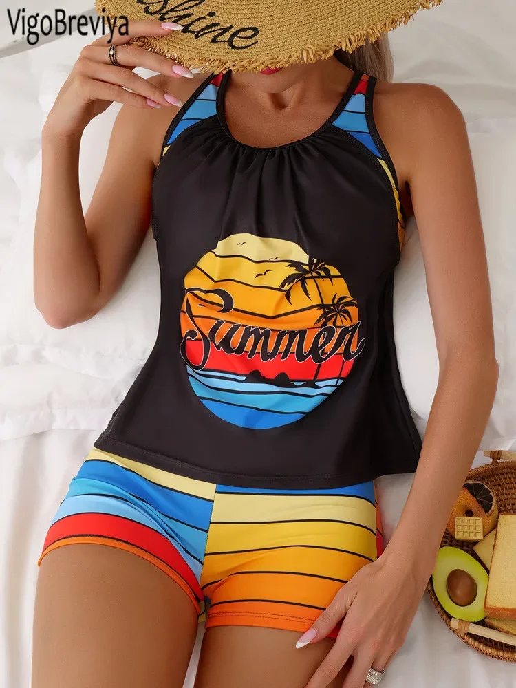VigoBreviya Sexy 2025 Patchwork Swimwear Women Strapped Push UP Tanikini Set High Waist Lady Swimsuit Summer Beach Bathing Suit
VigoBreviya Sexy 2025 Patchwork Swimwear Women Strapped Push UP Tanikini Set High Waist Lady Swimsuit Summer Beach Bathing Suit