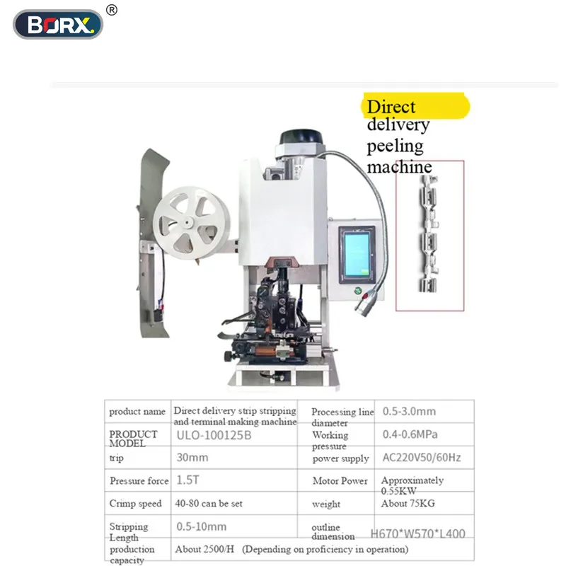 1.5T/2T/3T Semi Automatic Cable Stripper Terminal Crimper Wire Stripping and Crimping Machine for AWG32-AWG20 Wires
1.5T/2T/3T Semi Automatic Cable Stripper Terminal Crimper Wire Stripping and Crimping Machine for AWG32-AWG20 Wires