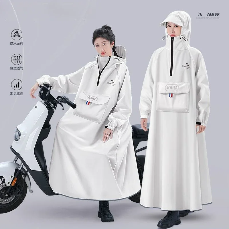 Korean Fashion Men Long Raincoat Thickened Oxford Waterproof Rain Poncho Out Riding Rain Gear Hooded Rain Jacket Loose Rainwear
Korean Fashion Men Long Raincoat Thickened Oxford Waterproof Rain Poncho Out Riding Rain Gear Hooded Rain Jacket Loose Rainwear