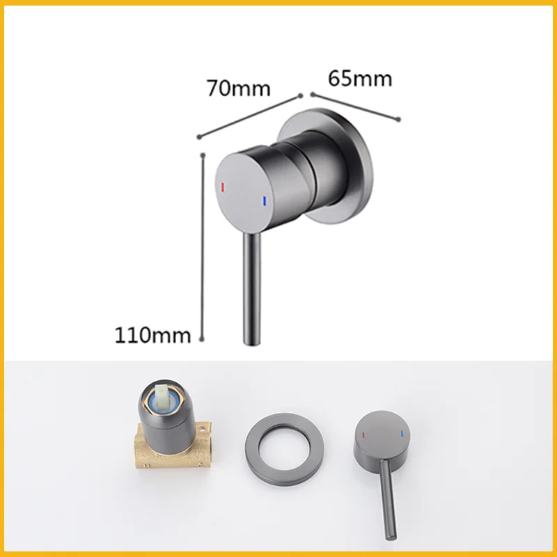 Brushed Gold Round Brass Hidden Hot And Cold Water Mixing Valve Bathroom Wall-Mounted Single-Handle Shower Faucet Valve Body
Brushed Gold Round Brass Hidden Hot And Cold Water Mixing Valve Bathroom Wall-Mounted Single-Handle Shower Faucet Valve Body