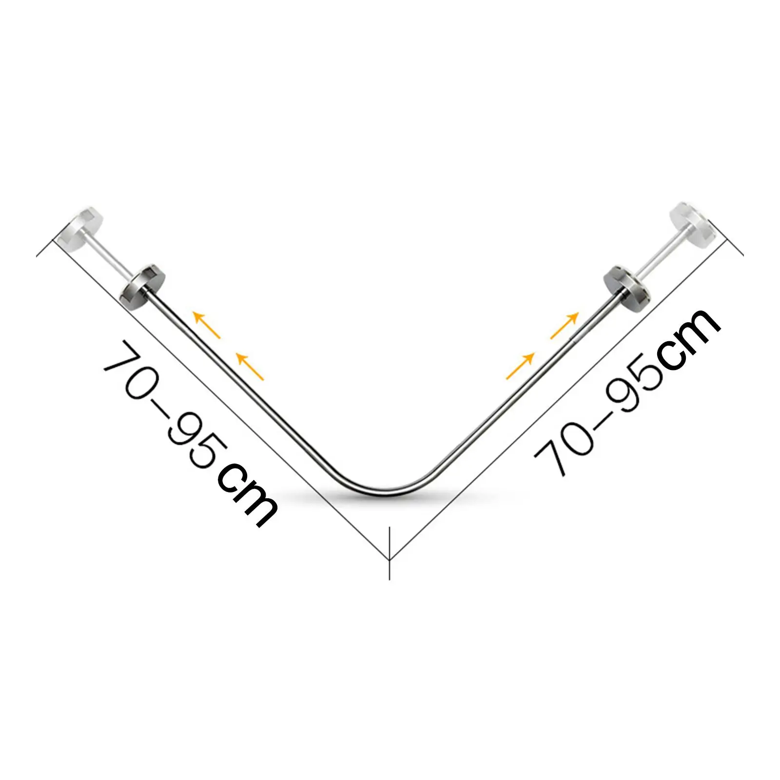 Adjustable Curved Shower Curtain Rod Telescopic Clothes Rail for
Adjustable Curved Shower Curtain Rod Telescopic Clothes Rail for