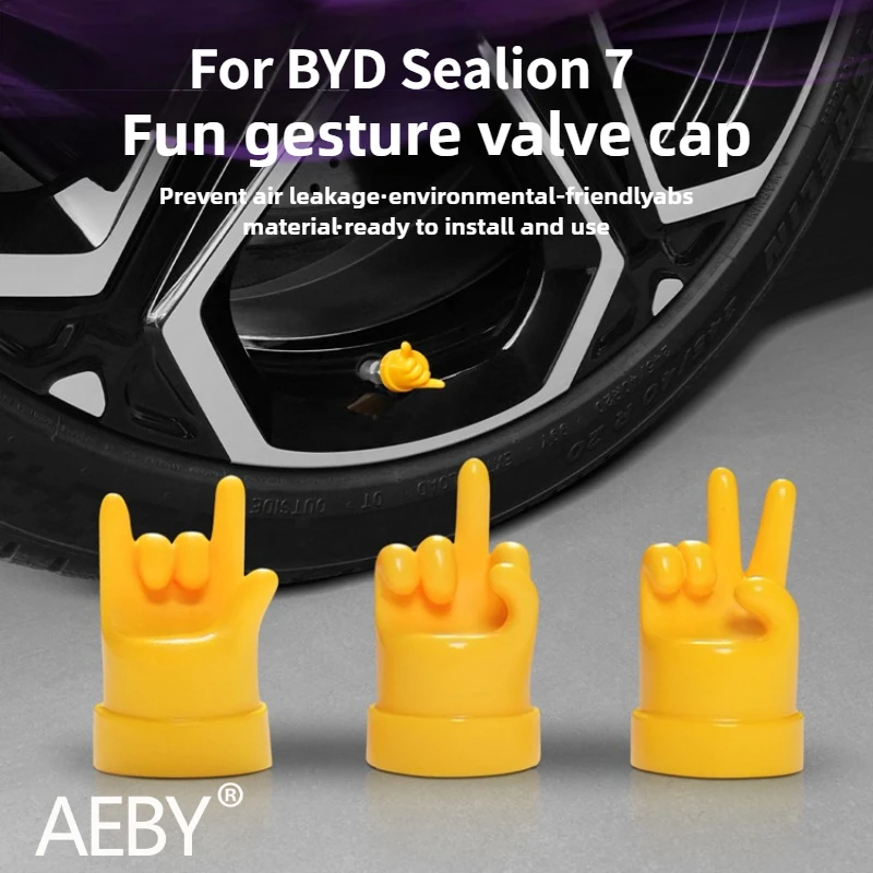 AEBY For BYD Sealion 7 2024 Tire Valve Stem Caps ,ABS Car Tire Personality Valve Caps , Car Wheel Accessories, Custom Styling
AEBY For BYD Sealion 7 2024 Tire Valve Stem Caps ,ABS Car Tire Personality Valve Caps , Car Wheel Accessories, Custom Styling