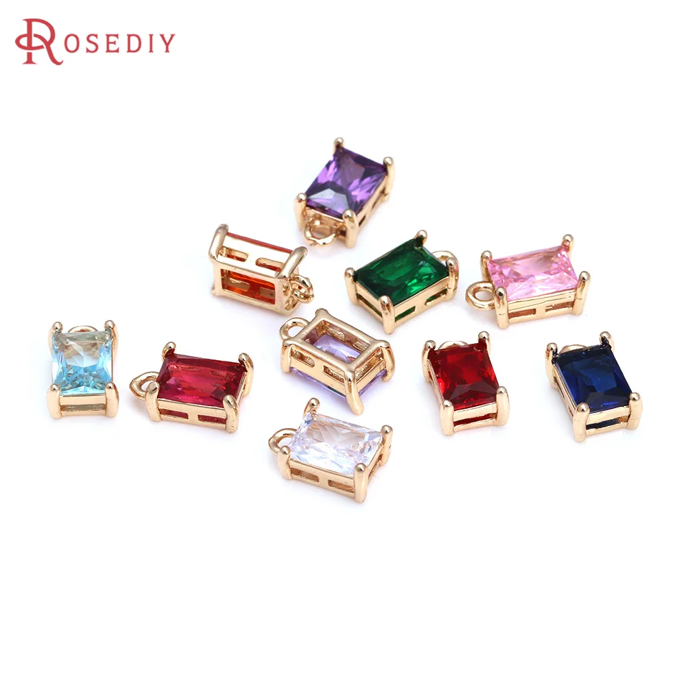 10PCS 10.5x6.5MM 18K Gold Color Brass and Zircon Rectangle Charms Pendants High Quality Jewelry Making Diy Accessories
10PCS 10.5x6.5MM 18K Gold Color Brass and Zircon Rectangle Charms Pendants High Quality Jewelry Making Diy Accessories