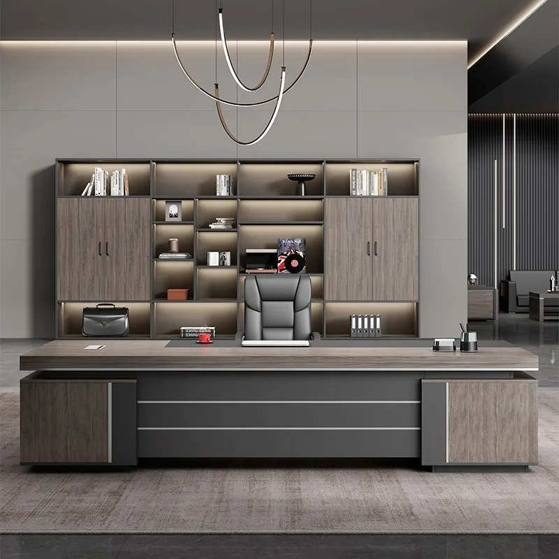 Chinese Boss Office Table Designer Modern Light Luxury High Quality Office Desk Unusual Accessories Schreibtisch Furniture
Chinese Boss Office Table Designer Modern Light Luxury High Quality Office Desk Unusual Accessories Schreibtisch Furniture