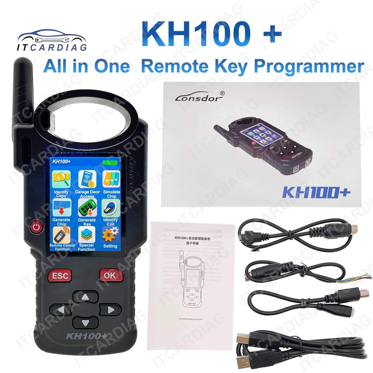Программатор ключей Lonsdor KH100 +, новейшее портативное устройство, обновленная версия программатора ключей KH100 uto, поколение чипов
Программатор ключей Lonsdor KH100 +, новейшее портативное устройство, обновленная версия программатора ключей KH100 uto, поколение чипов