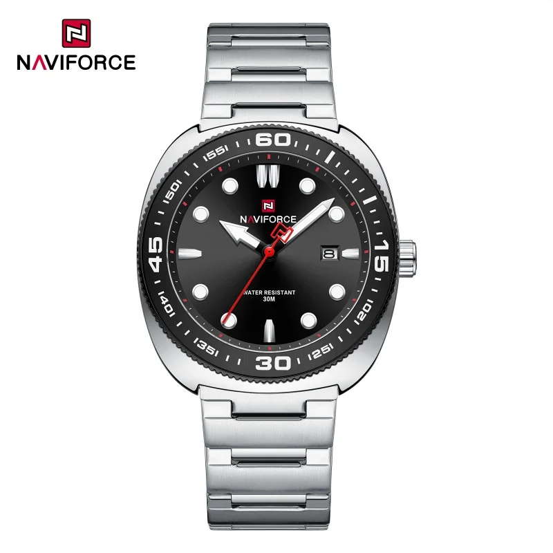 NAVIFORCE 9250, элегантные мужские кварцевые часы, простые модные часы с календарем и ночником, водостойкий стальной ремешок, мужские роскошные часы часи 
NAVIFORCE 9250, элегантные мужские кварцевые часы, простые модные часы с календарем и ночником, водостойкий стальной ремешок, мужские роскошные часы часи