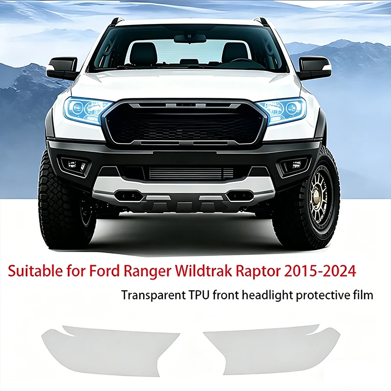 Suitable for 2015-2024 Ford Ranger Wildtrak Raptor car headlights TPU film transparent or smoked black car stickers
Suitable for 2015-2024 Ford Ranger Wildtrak Raptor car headlights TPU film transparent or smoked black car stickers