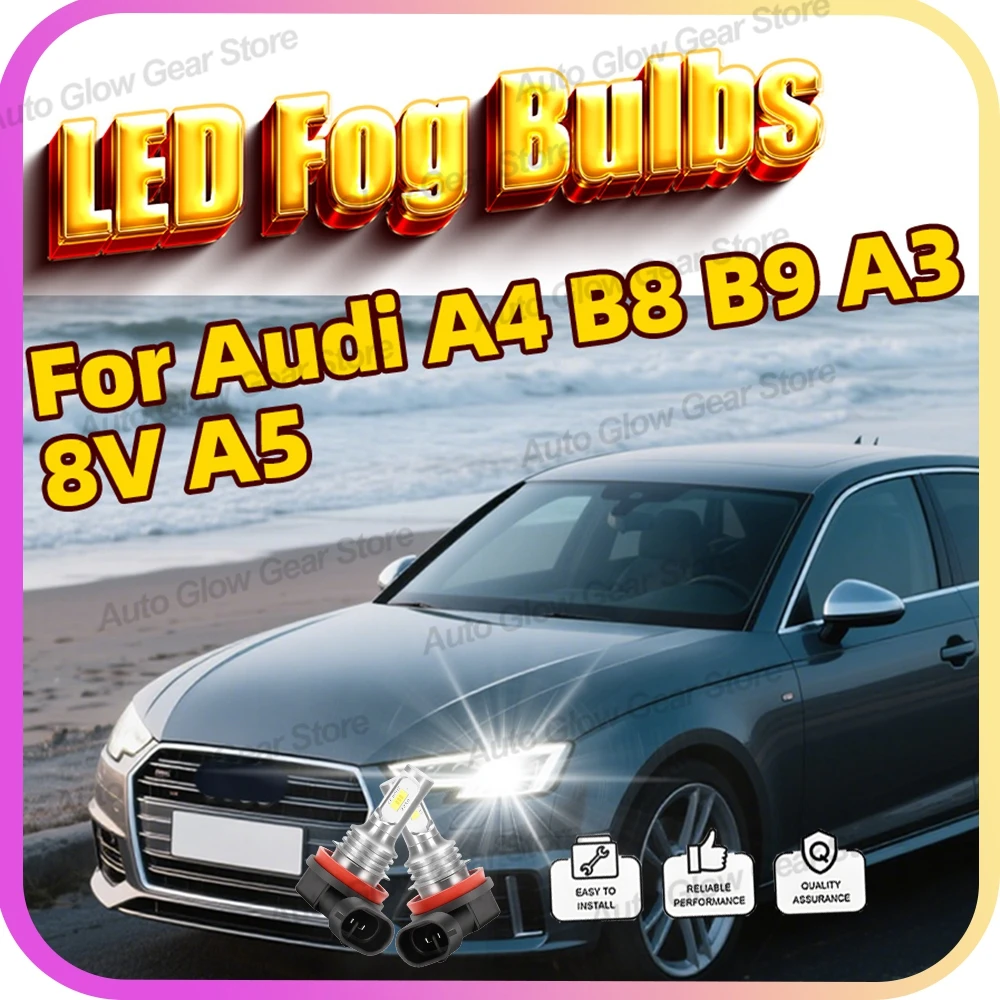 2Pcs Led Lamps 3570 CSP 6000K Car Front Fog Light Bulb Canbus For Audi A4 B8 B9 2013-2019 A3 8V 2015-2017 A5 2012-2017
2Pcs Led Lamps 3570 CSP 6000K Car Front Fog Light Bulb Canbus For Audi A4 B8 B9 2013-2019 A3 8V 2015-2017 A5 2012-2017