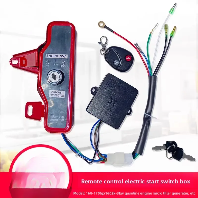 For 7.5HP sprayer accessories GX160 168F 170F remote control key start 2-purpose control switch box
For 7.5HP sprayer accessories GX160 168F 170F remote control key start 2-purpose control switch box