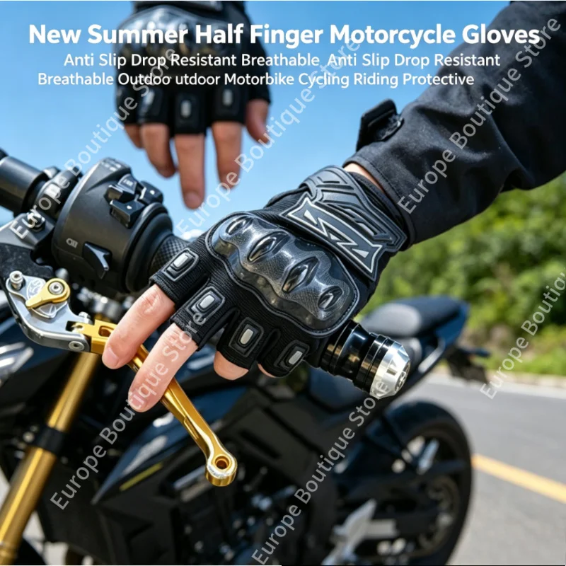 2026NEW Half Finger Summer Motorcycle Gloves Breathable Anti Slip Drop Resistant for Outdoor Motorbike Cycling Riding Protection
2026NEW Half Finger Summer Motorcycle Gloves Breathable Anti Slip Drop Resistant for Outdoor Motorbike Cycling Riding Protection