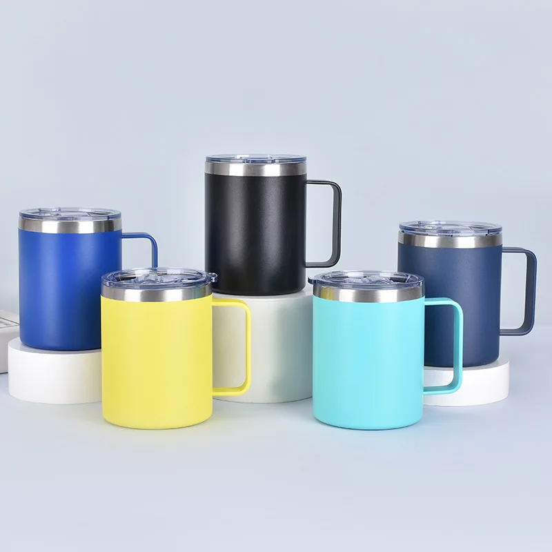 12/14oz 304 Stainless Steel Portable Thermos Office Simple Handle Mug Double-layer Vacuum Mug
12/14oz 304 Stainless Steel Portable Thermos Office Simple Handle Mug Double-layer Vacuum Mug