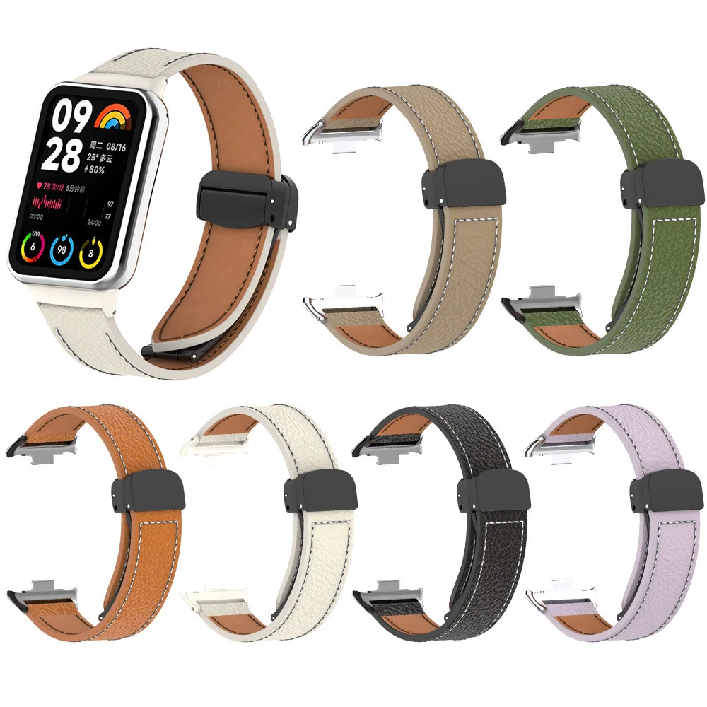 Leather Strap Magnetic Buckle For Xiaomi Mi Band 8 Pro Wristband Metal Interface Watchband Bracelet
Leather Strap Magnetic Buckle For Xiaomi Mi Band 8 Pro Wristband Metal Interface Watchband Bracelet