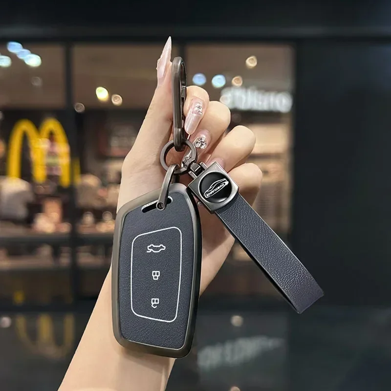 Zinc Alloy + Leather Car Leather Rope Keychain Key Ring For Baojun RS3 RS5 RC-6 RC-5 RM5 E300 3 Buttons Key Case Accessories
Zinc Alloy + Leather Car Leather Rope Keychain Key Ring For Baojun RS3 RS5 RC-6 RC-5 RM5 E300 3 Buttons Key Case Accessories