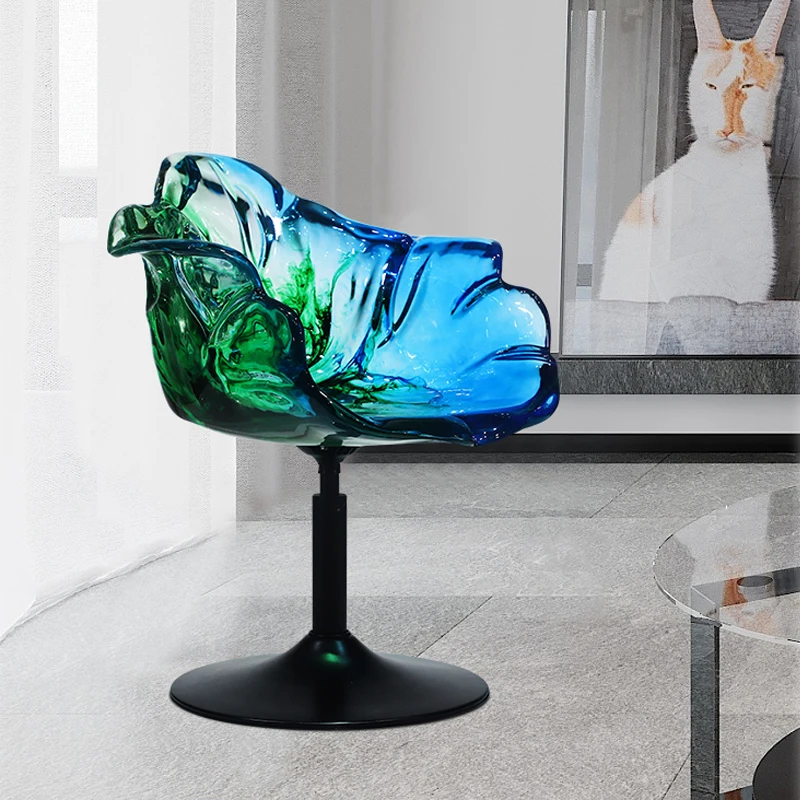 Nordic light luxury rotating petal resin bar chair creative Internet celebrity lifting crystal epoxy resin single crystal chair
Nordic light luxury rotating petal resin bar chair creative Internet celebrity lifting crystal epoxy resin single crystal chair