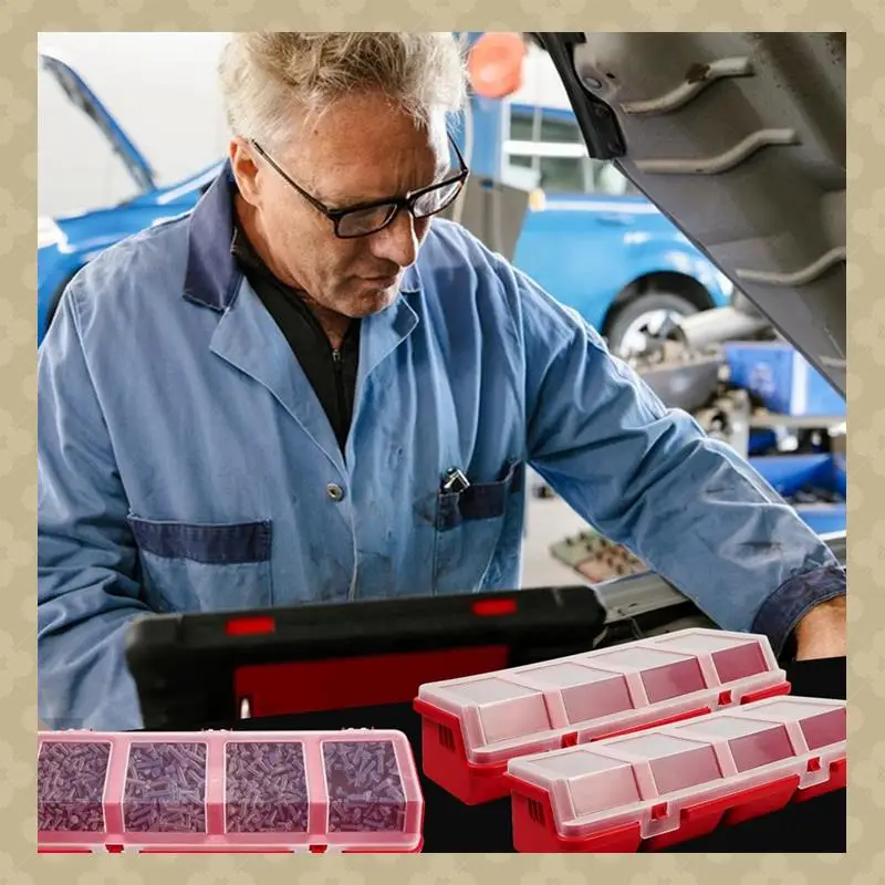 AB45 6Pcs Screw Organizers Storage Bins With Lids, Plastic Stackable Hardware Organizer Box For Garage Nails Tool Organizing
AB45 6Pcs Screw Organizers Storage Bins With Lids, Plastic Stackable Hardware Organizer Box For Garage Nails Tool Organizing