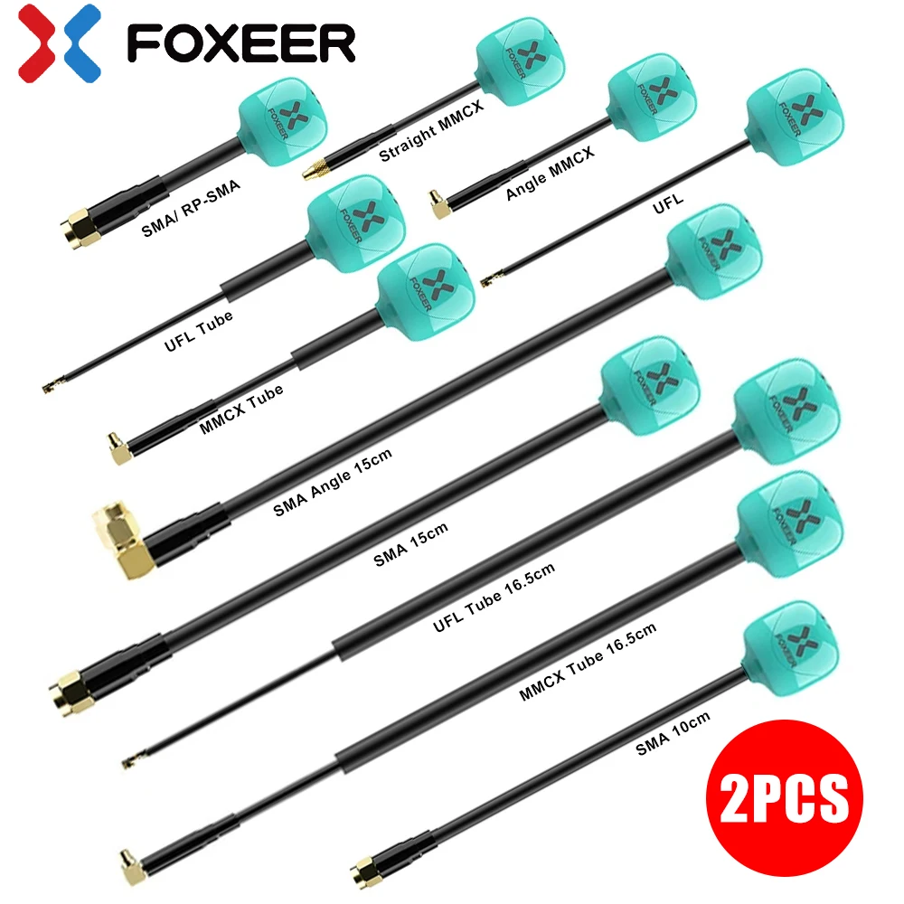 FOXEER FPV Antenna Lollipop 4 Plus 4+ 2pcs 5.8G 2.6dBi Omni Mini Antenna RHCP LHCP SMA RPSMA MMCX UFL for RC FPV Racing Drone
FOXEER FPV Antenna Lollipop 4 Plus 4+ 2pcs 5.8G 2.6dBi Omni Mini Antenna RHCP LHCP SMA RPSMA MMCX UFL for RC FPV Racing Drone