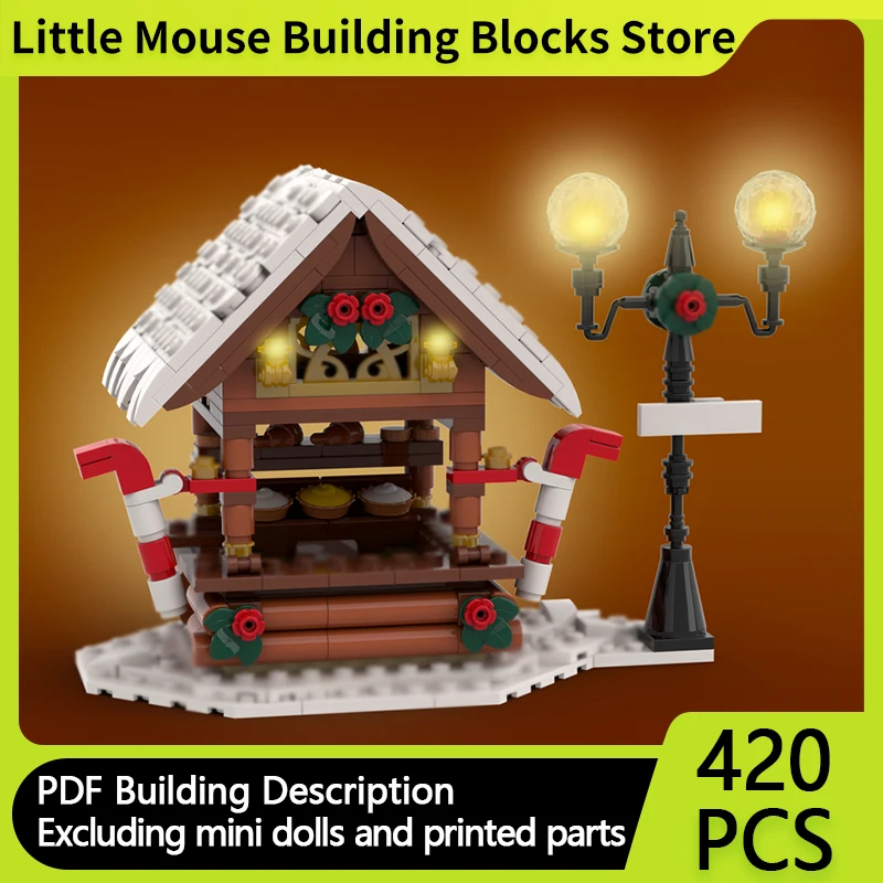 City Street View Model MOC Building Bricks Winter Christmas Stall Modular Technology Gifts Holiday Assemble Children Toys Suit
City Street View Model MOC Building Bricks Winter Christmas Stall Modular Technology Gifts Holiday Assemble Children Toys Suit