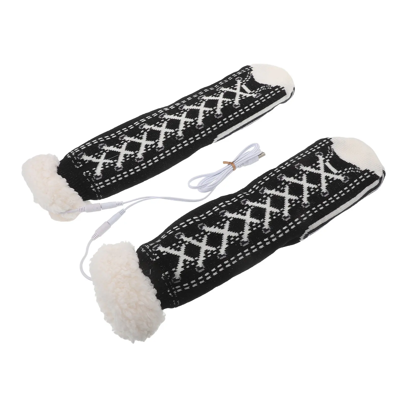 1Pair Electric Heated Socks 45Cm Knitted USB Powered Foot Warmer for Winter Thermal Leg Warmers Heated Indoor Outdoor Wear
1Pair Electric Heated Socks 45Cm Knitted USB Powered Foot Warmer for Winter Thermal Leg Warmers Heated Indoor Outdoor Wear