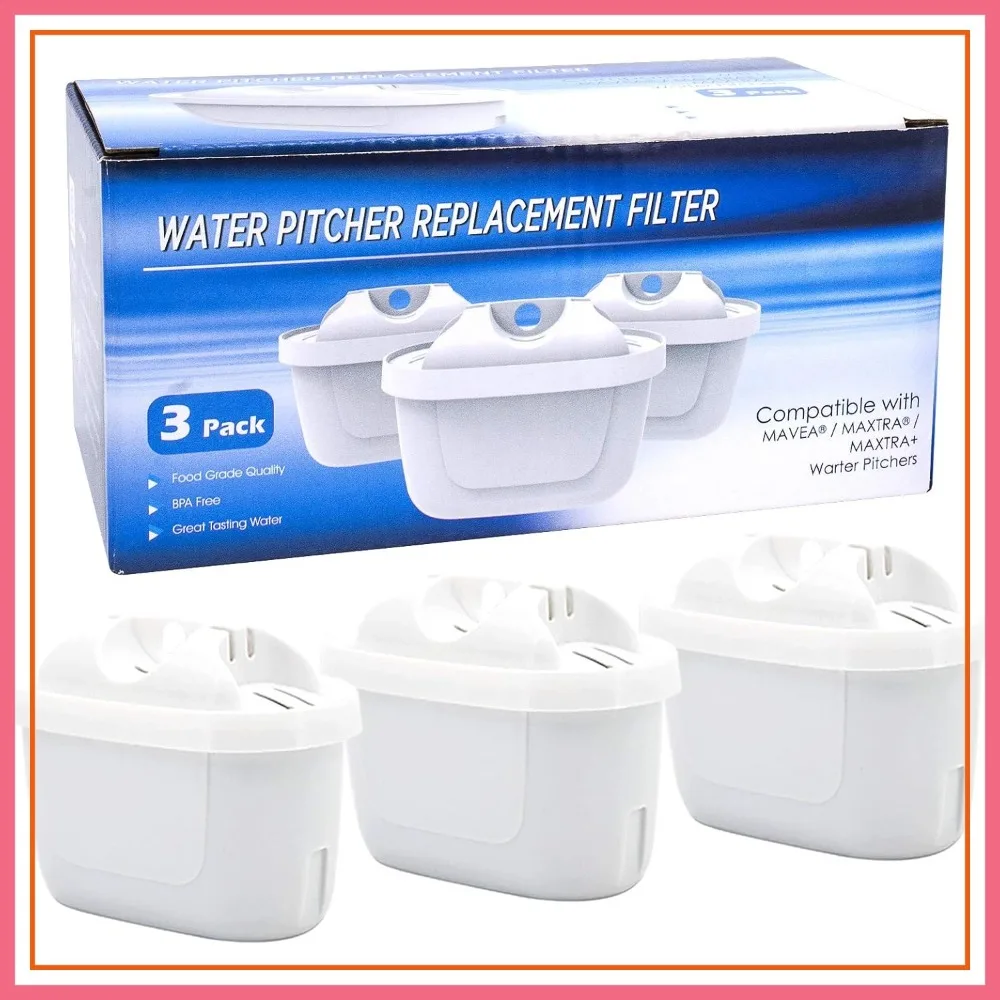 Replacement Filter for Mavea 1001122 Maxtra and LEVOIT Pitcher, 3 Pack, Lead & Arsenic Removal
Replacement Filter for Mavea 1001122 Maxtra and LEVOIT Pitcher, 3 Pack, Lead & Arsenic Removal