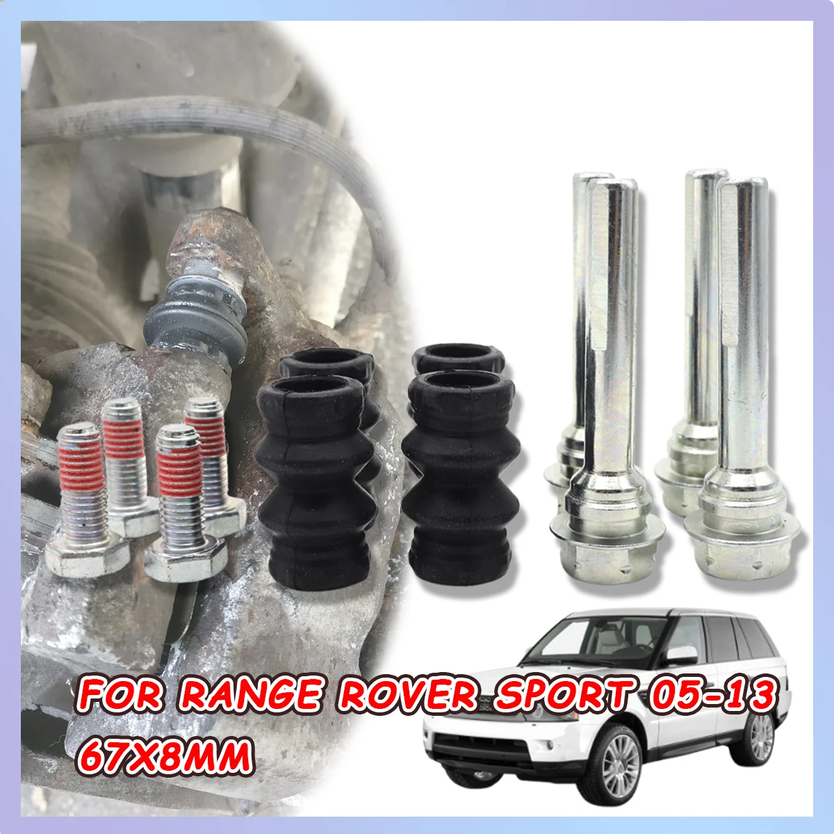 Left Lower Rear Right Upper Brake Caliper Cylinder Slider Guide Pin Bushing Boot Seal Kit For RANGE ROVER SPORT 2005-2013 67X8MM
Left Lower Rear Right Upper Brake Caliper Cylinder Slider Guide Pin Bushing Boot Seal Kit For RANGE ROVER SPORT 2005-2013 67X8MM