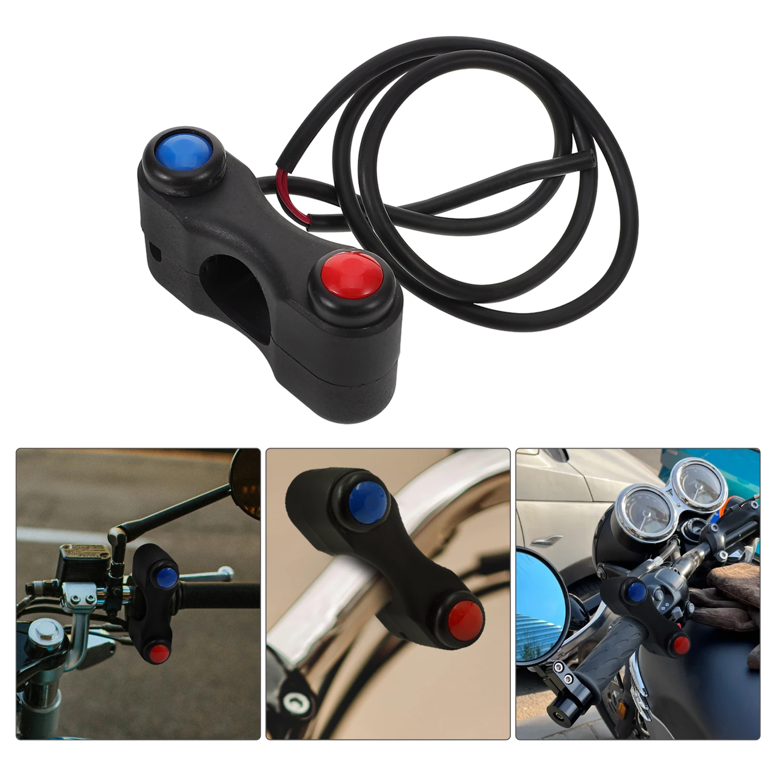 Universal 7/8inch Motorcycle Switch Replacement Handlebar Horn Control Dual Button Headlight Function Durable Plastic for Bike
Universal 7/8inch Motorcycle Switch Replacement Handlebar Horn Control Dual Button Headlight Function Durable Plastic for Bike