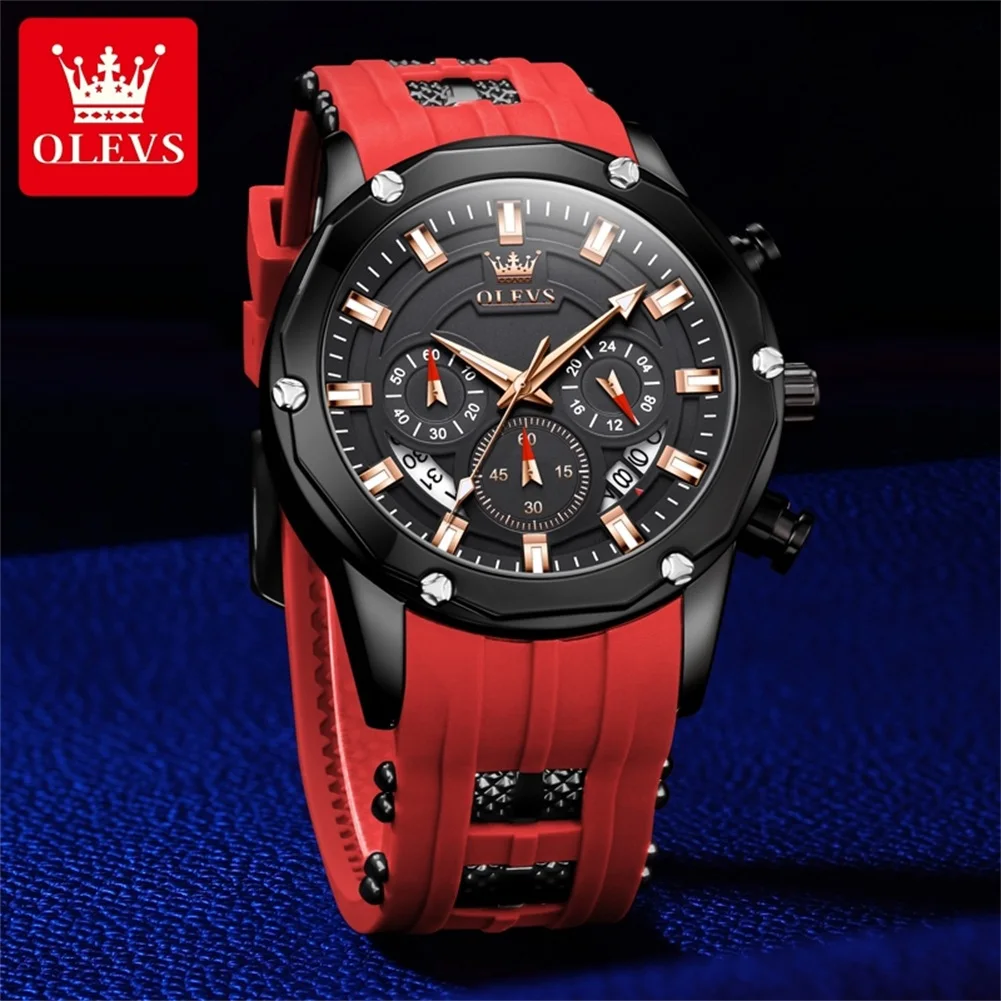 OLEVS Watches For Man Original Quartz Watch Waterproof Super Luminous Date Sports Watches Silicone Strap Box Reloj 9991
OLEVS Watches For Man Original Quartz Watch Waterproof Super Luminous Date Sports Watches Silicone Strap Box Reloj 9991