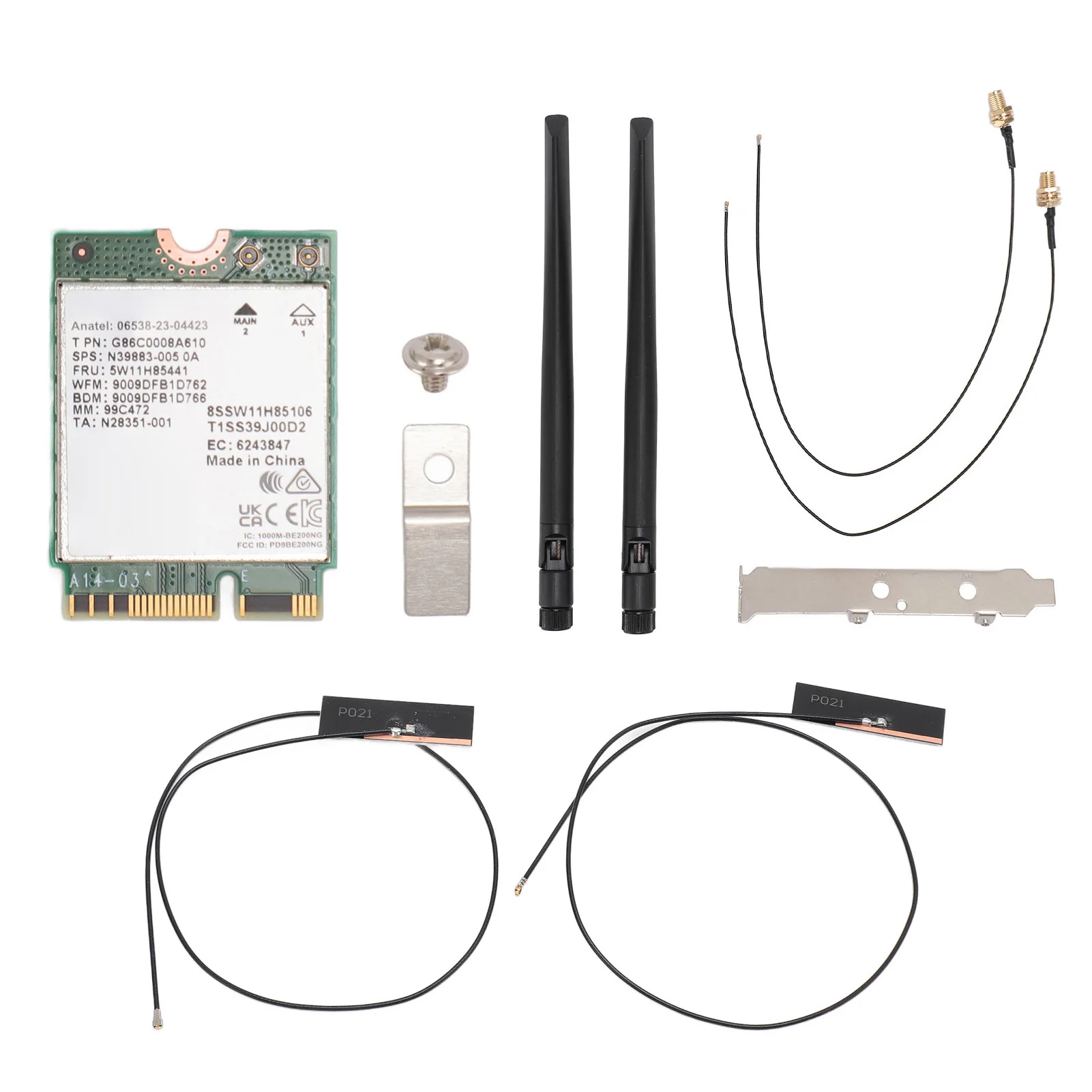 BE200NGW Network Card WiFi 7 Card 2.4/5/6G NGFF M.2 MU MIMO Maximum 5800Mbps Stable Fast Easy Connection BT 5.4 for Laptop
BE200NGW Network Card WiFi 7 Card 2.4/5/6G NGFF M.2 MU MIMO Maximum 5800Mbps Stable Fast Easy Connection BT 5.4 for Laptop